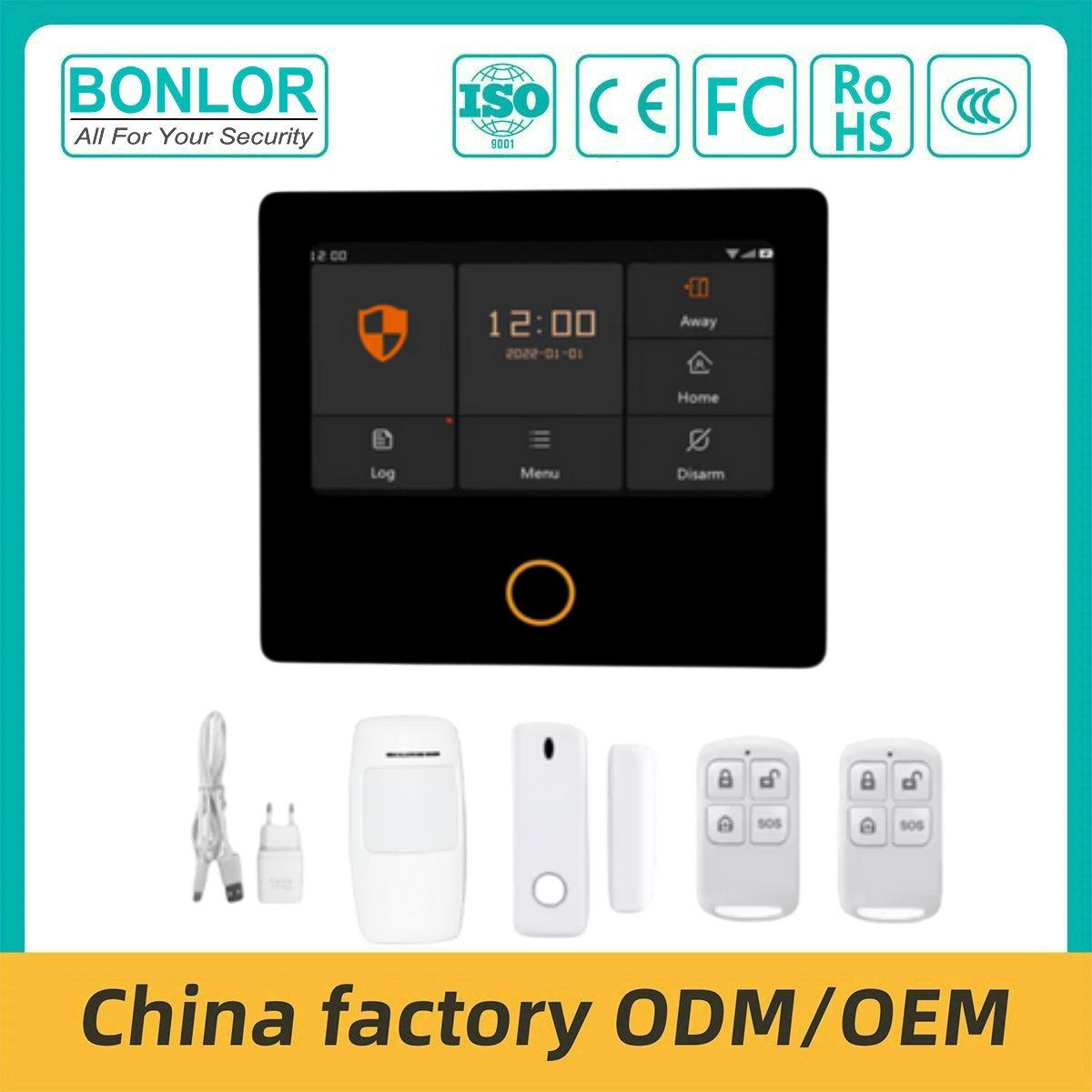 SF-G24 Tuya Smart WiFi 4G Security Alarm System Panel Built-in Siren with 433 Do