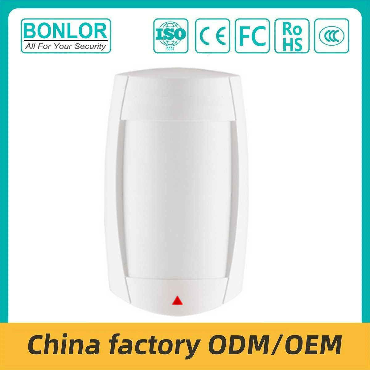 DG-75  Indoor Dual PIR Sensor Pet Immunity Human Motion