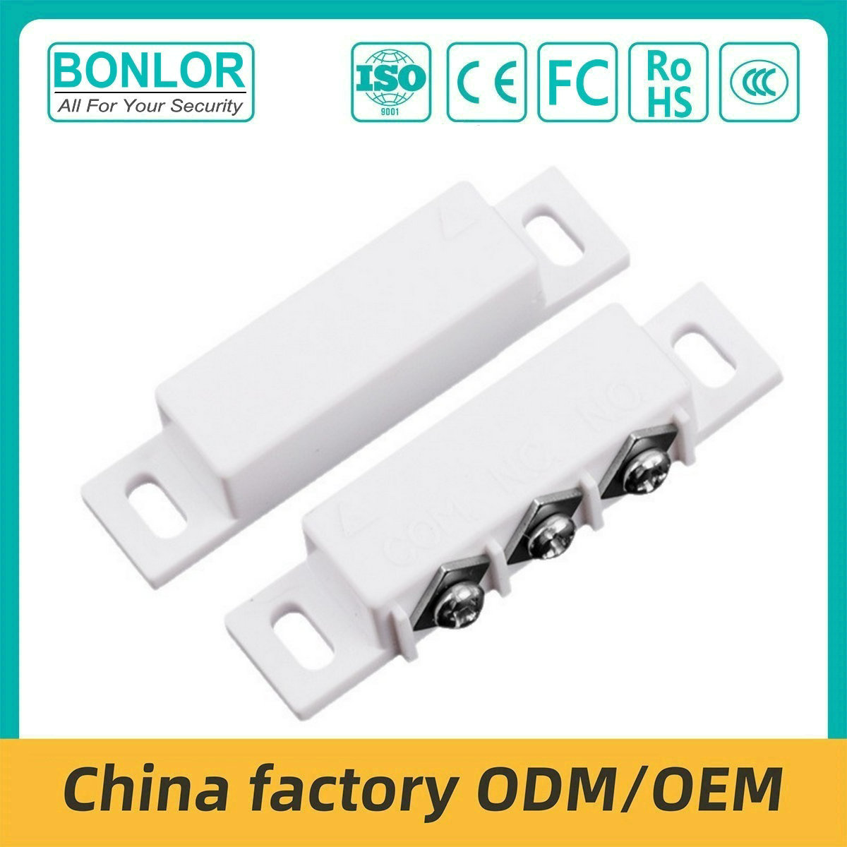 BR-31B  Wired Exposed Window and Wooden Door Magnetic Alarm, Magnetic Switch Ant