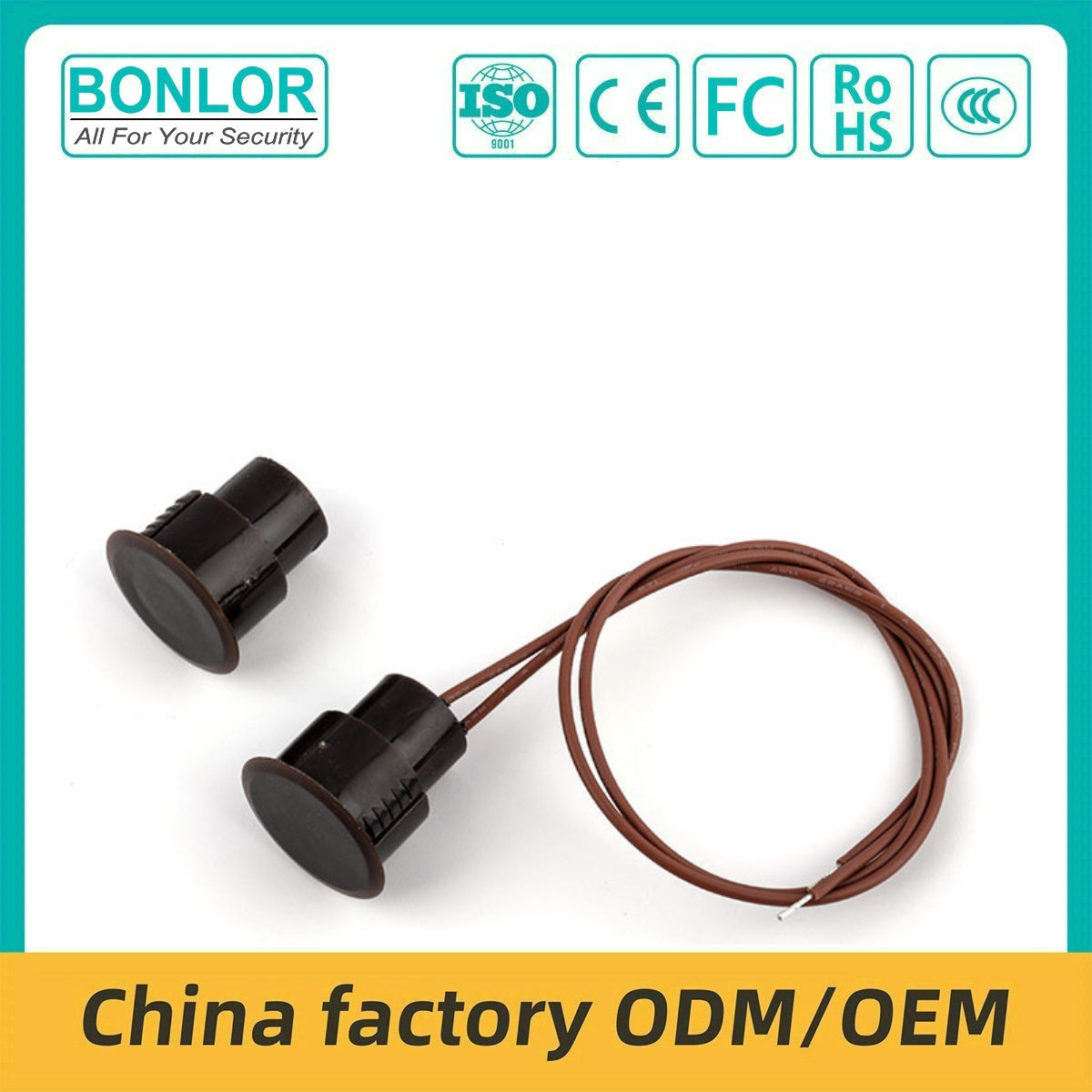 BR-36 Recessed Mount White/brown Color Normally Open/Closed Magnetic Contacts Se