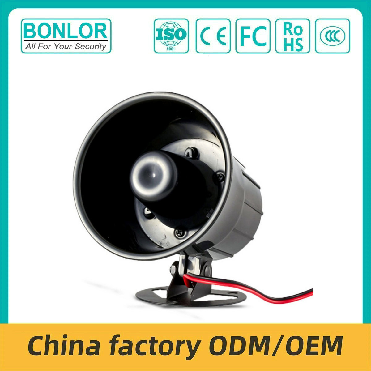 ES-626  Wired Alarm Siren Security Loud Electronic Horn Sirena Car Alarm Siren f