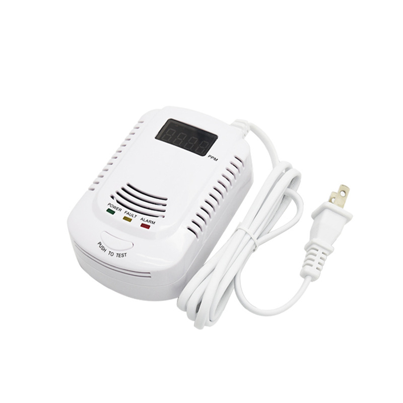 Home Standalone Plug-In Combustible Gas Detector LPG LNG Coal Natural Gas Leak Alarm Sensor Voice Warning Alarm Sensor
