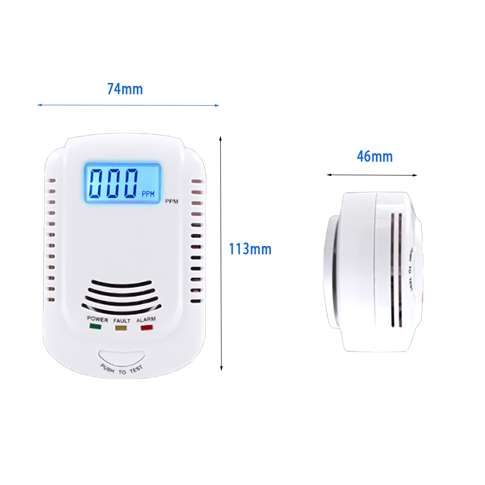 Home Standalone Plug-In Combustible Gas Detector LPG LNG Coal Natural Gas Leak Alarm Sensor Voice Warning Alarm Sensor