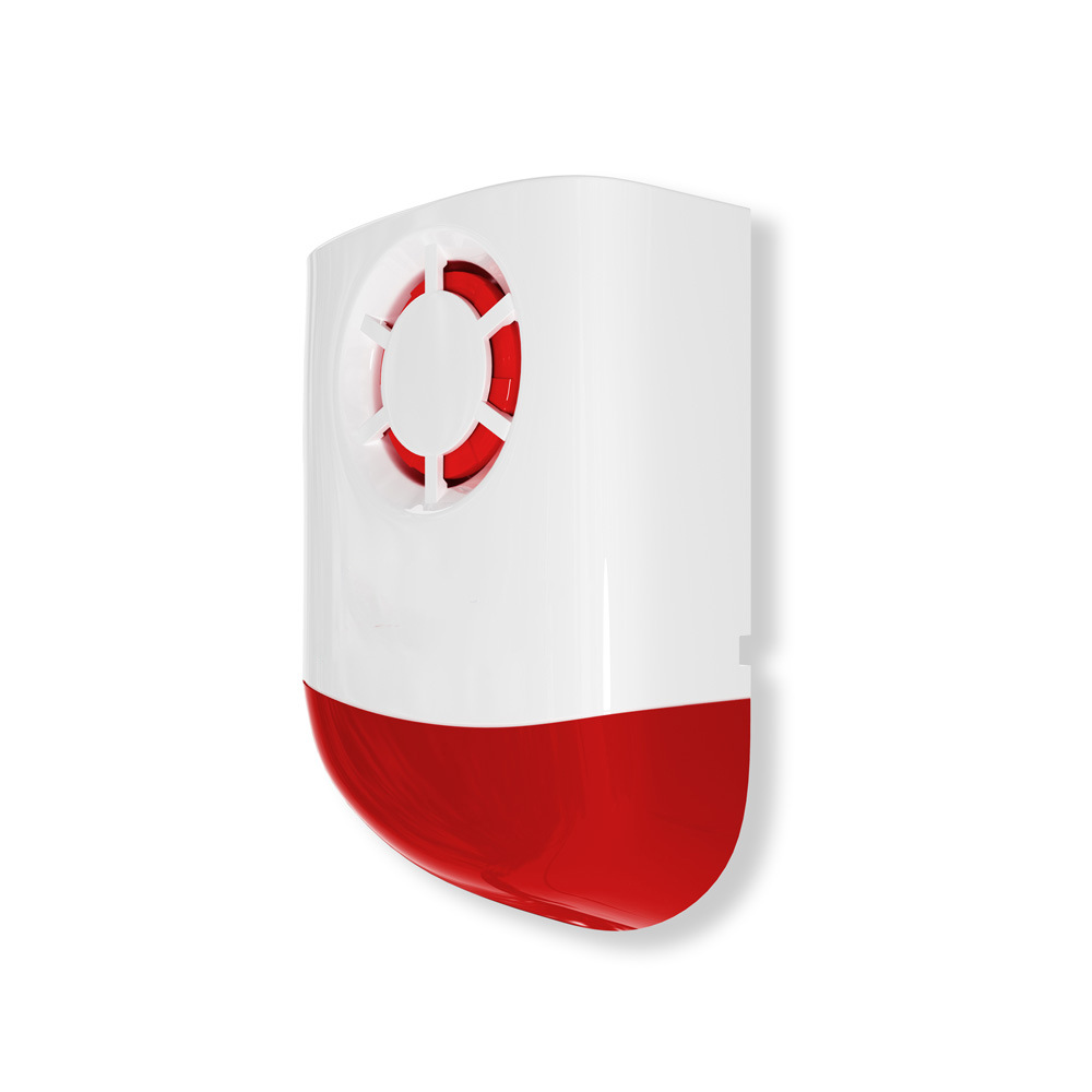 433MHz Outdoor Wireless Waterproof Flash Alarm 120dB High Decibel Loudness Sound & Flash LED Outdoor Security Alarm System