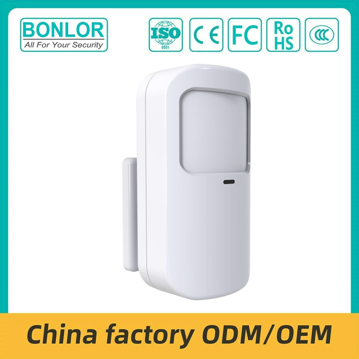SF-82R  433mhz Wireless PIR Motion Sensor for Burglar Alarm System Usage