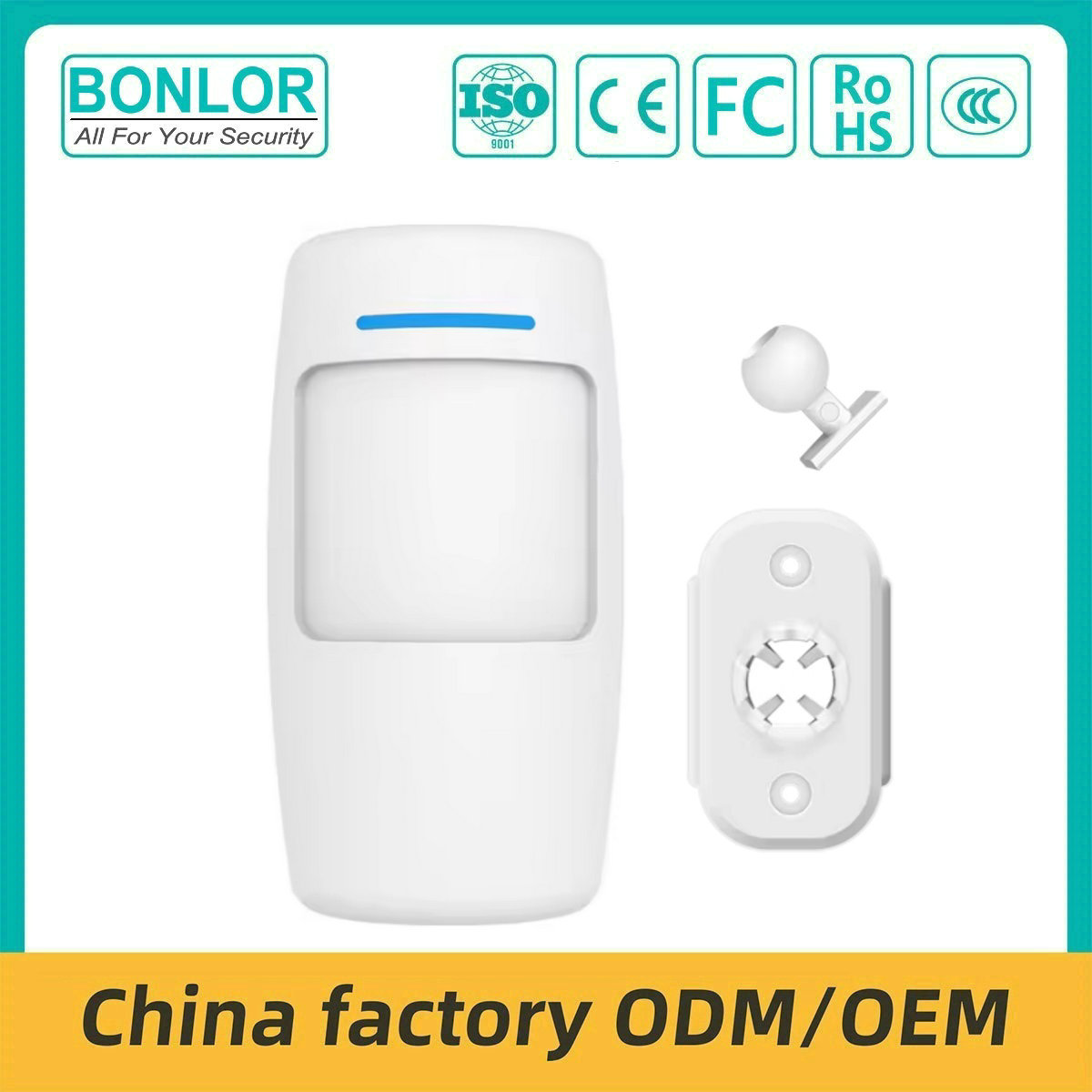 SF-83R 433mhz Wireless Infrared Alarm Detector PIR Motion Sensor Security Alarm 