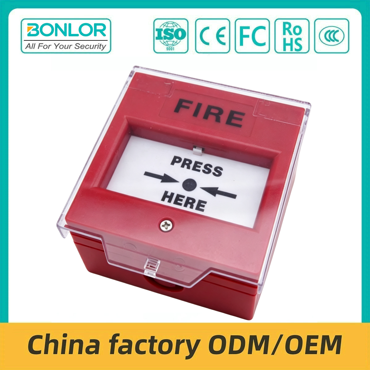 SF-109S Manual Fire Alarm Push Button Re