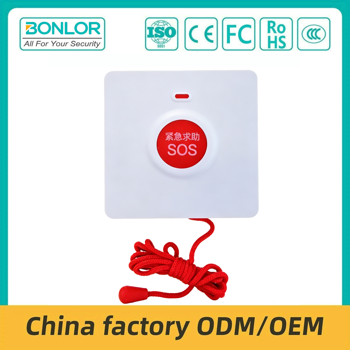 SF-S4 Waterproof Wireless SOS Button 433
